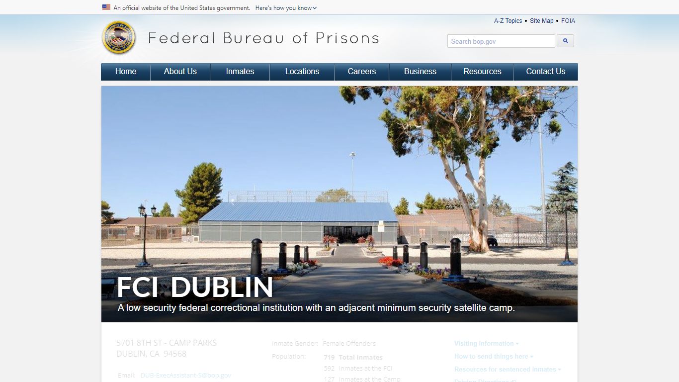 FCI Dublin - Federal Bureau of Prisons